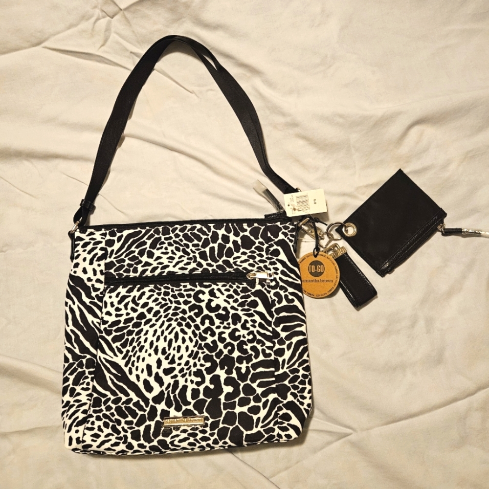 Samantha Brown To-Go Crossbody w/ zipper pouch & key fob